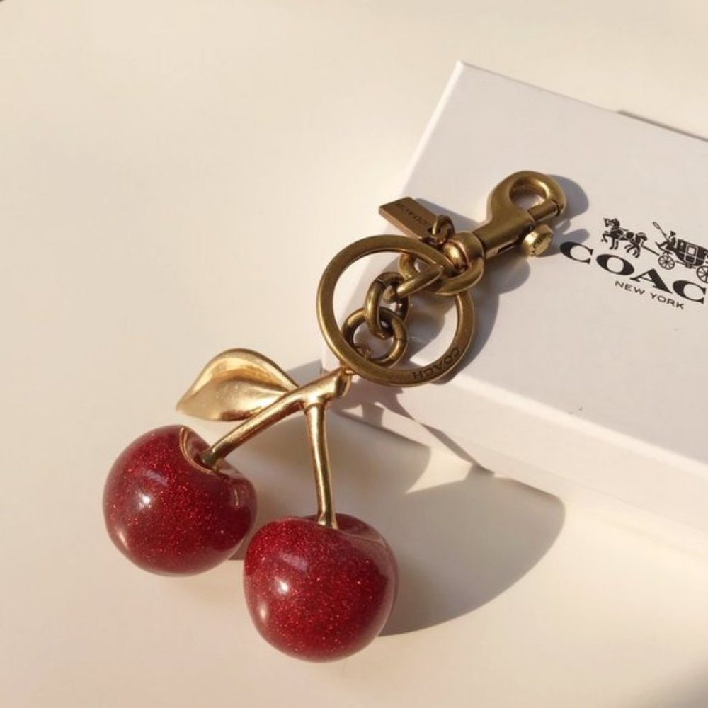 Coach Big Cherry Pendant